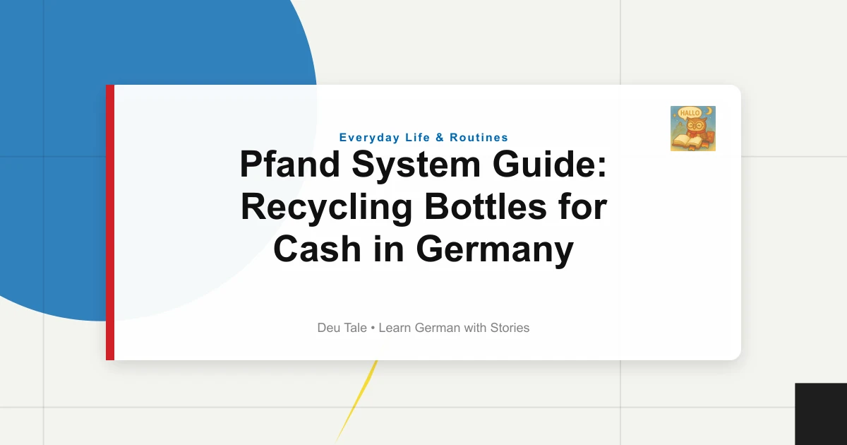 Pfand System Guide: Recycling Bottles for Cash in Germany