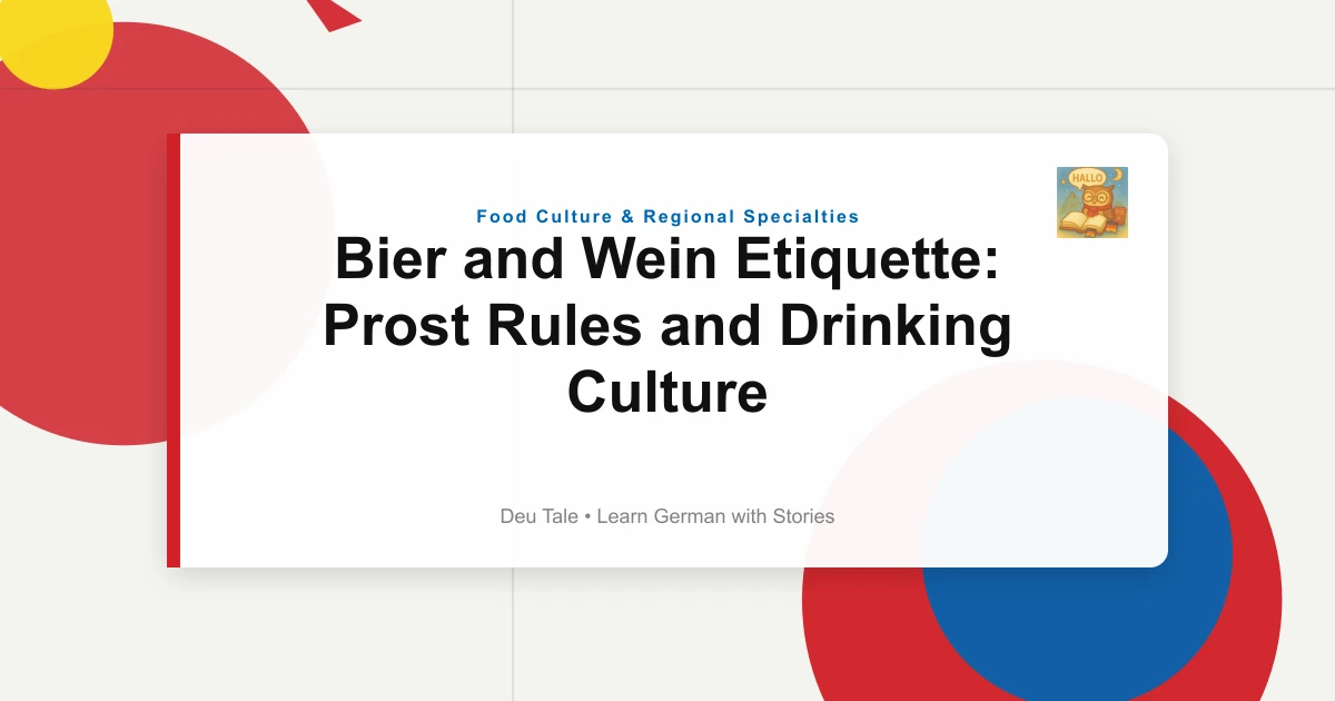 Bier and Wein Etiquette: Prost Rules and Drinking Culture