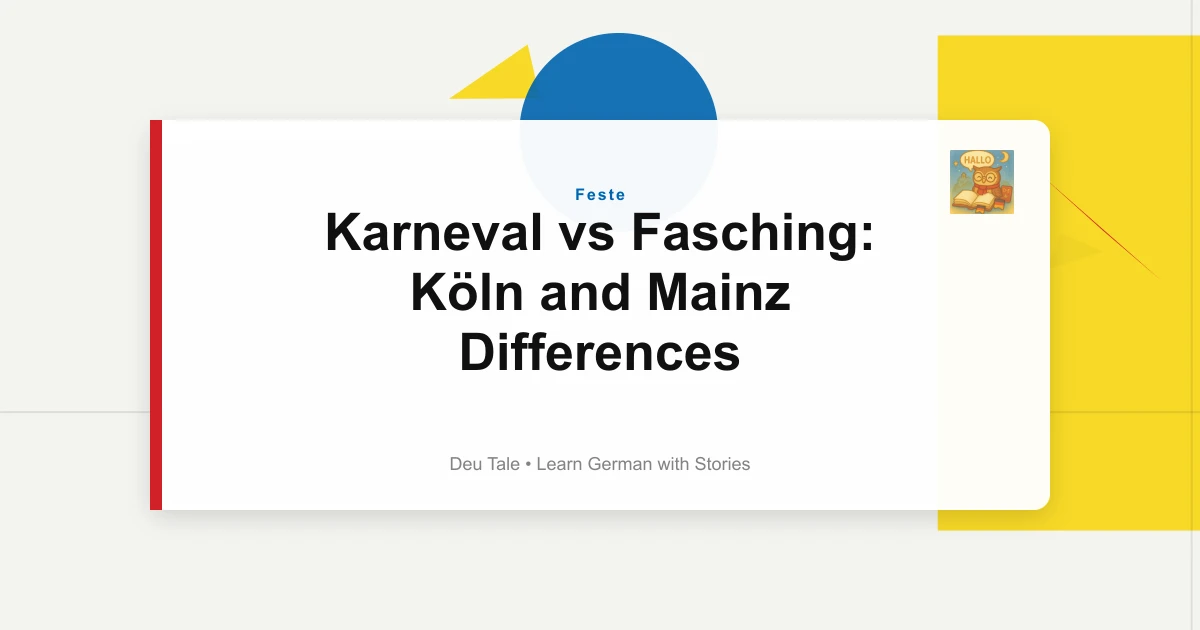 Karneval vs Fasching: Köln and Mainz Differences