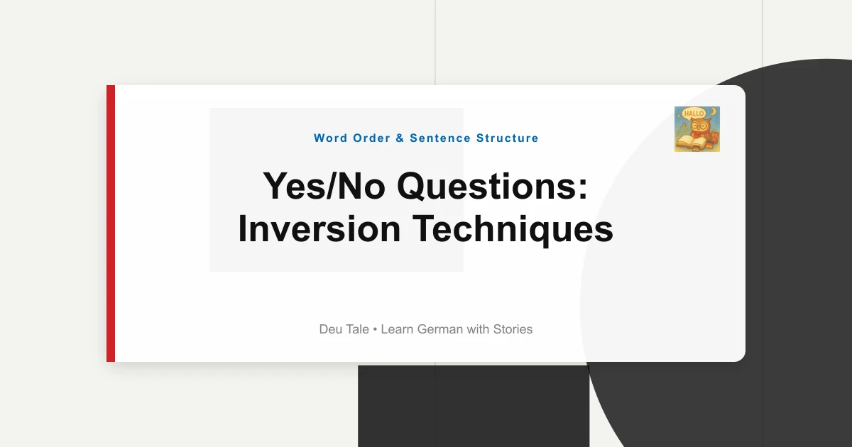 Yes/No Questions: Inversion Techniques